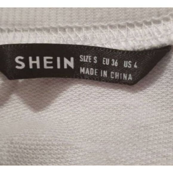 SHEIN WHITE & YELLOW SUNFLOWER PRINT CROP PULLOVER SZ.4 EUC. GORGEOUS PULLOVER - Picture 4 of 6